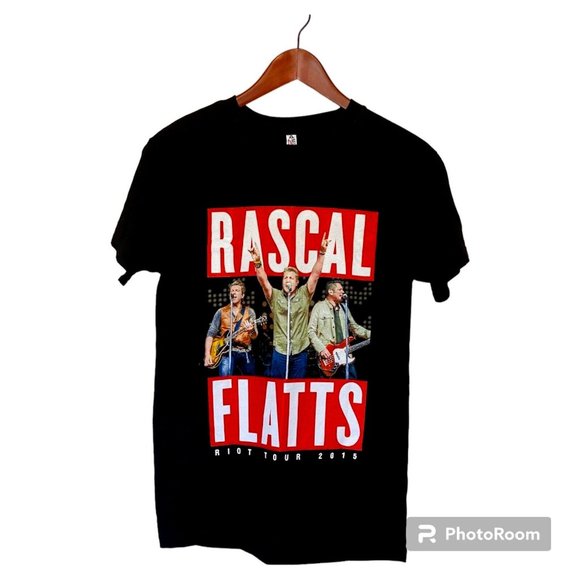 Alstyle Apparel & Activewear Other - Rascal Flatts Black T-Shirt Unisex S 2015 Riot Tour Music Band NWOT New